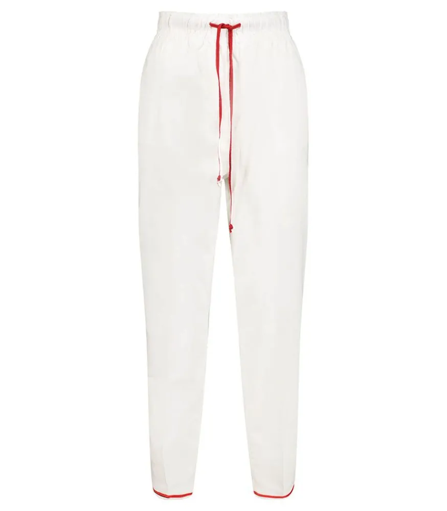 New Pantalon Contemporary Popeline Blanc Femme Bas