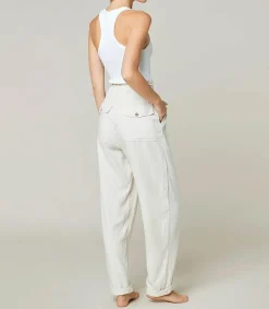 Sale Pantalon Cuba Libre Lin Naturel Femme Bas