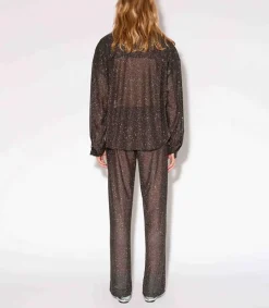 Discount Pantalon Disco King Noir Femme Bas