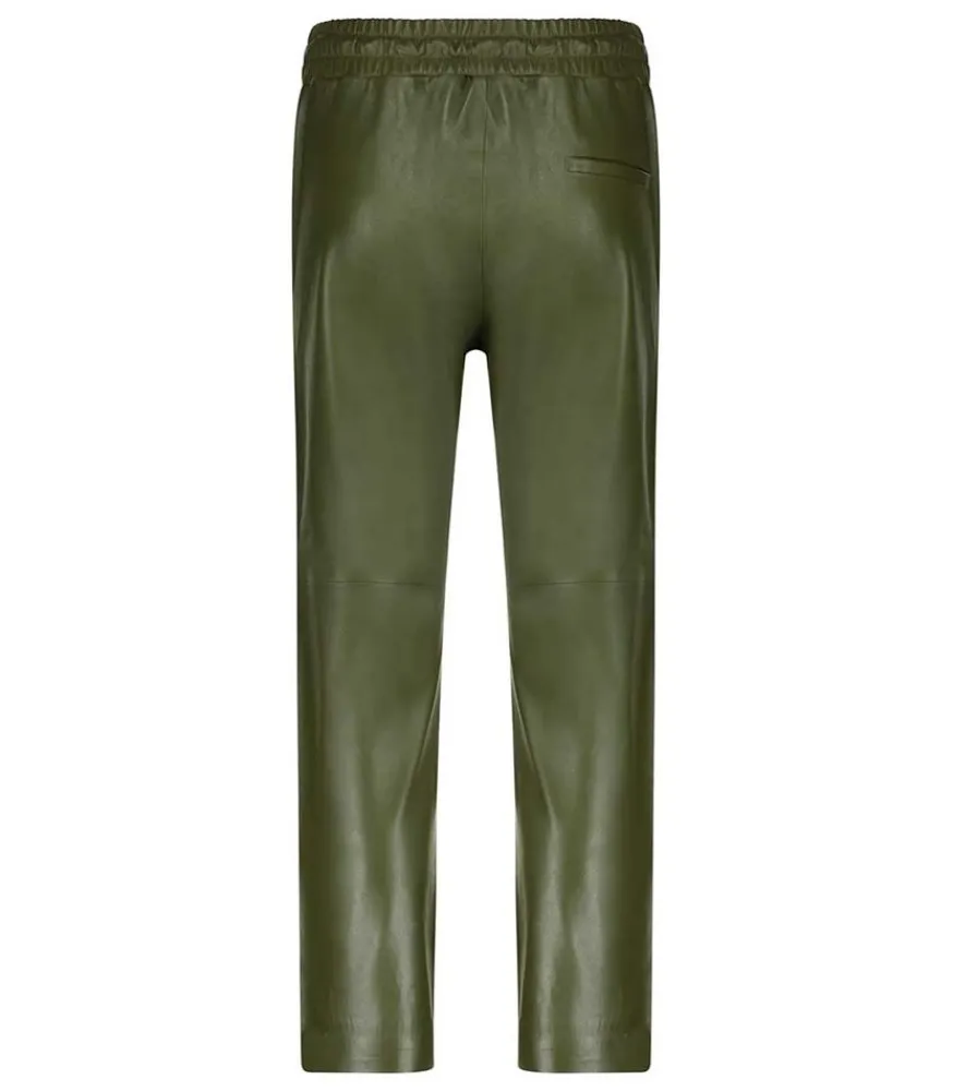 Best Pantalon En Cuir Kaki Femme Bas