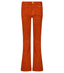 Online Pantalon En Velours Cotele Dylan Rust Femme Bas