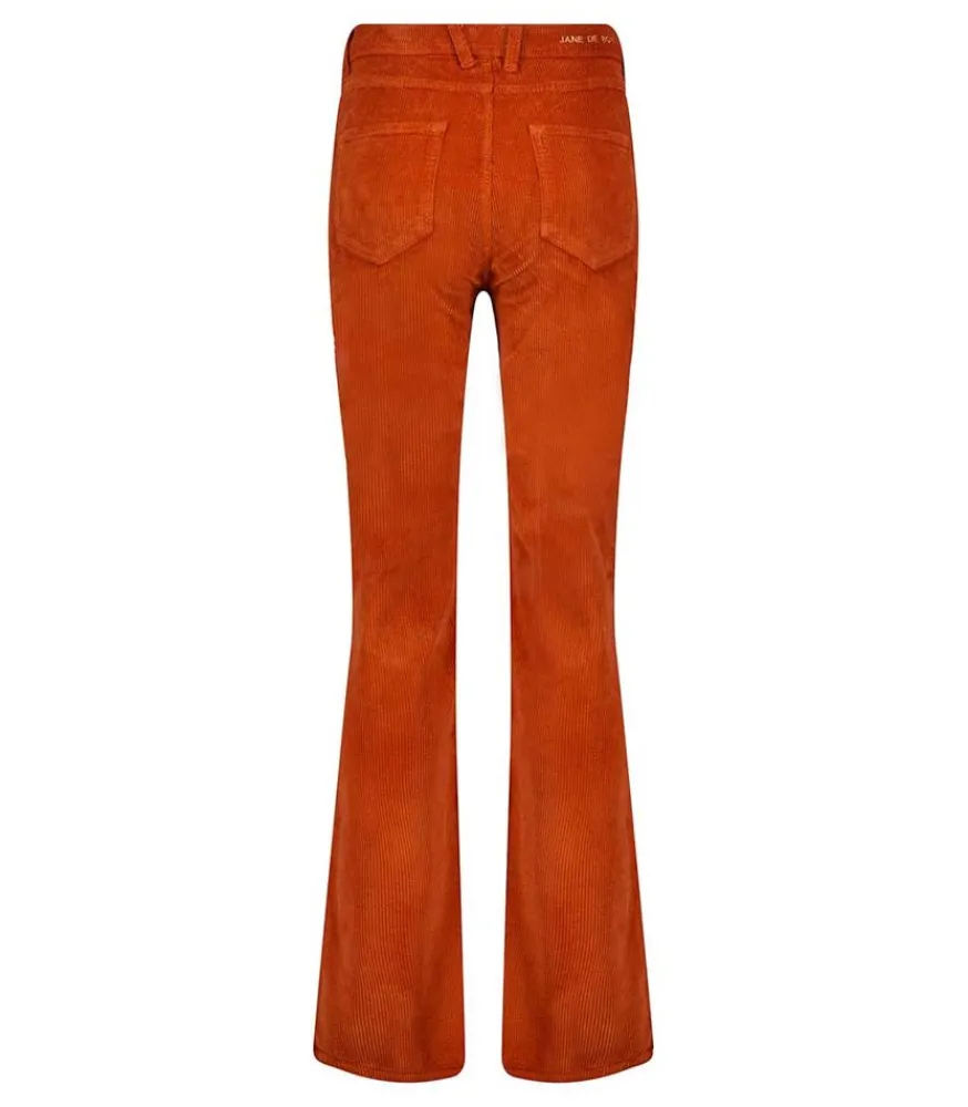 Online Pantalon En Velours Cotele Dylan Rust Femme Bas