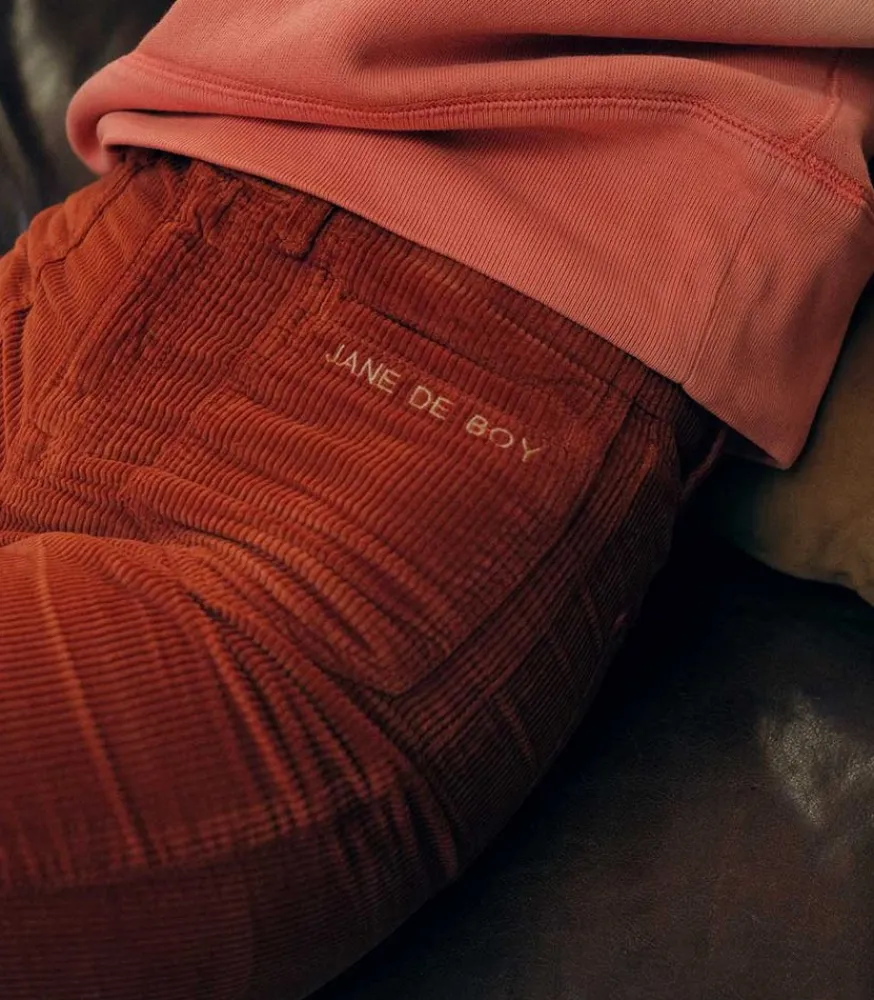 Online Pantalon En Velours Cotele Dylan Rust Femme Bas