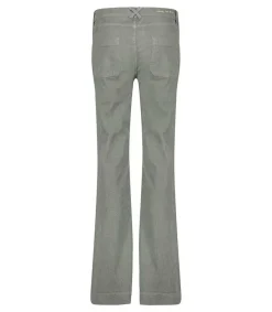 New Pantalon Flare En Velours Cotele Ryley Galet Femme Bas