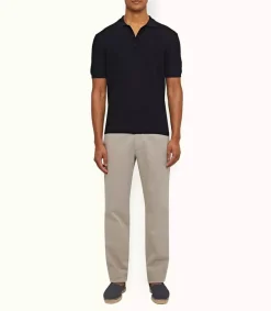 Outlet Pantalon Homme Fallon Stretch-Cotton Seal Grey Homme Pantalons