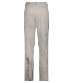 Discount Pantalon Homme Front Pockets Hand Dyed Gris Homme Pantalons