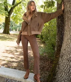 Outlet Pantalon Luca Caramel Femme Bas