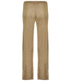 Sale Pantalon Lurex Large Gold Femme Bas
