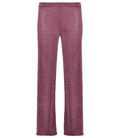 Best Pantalon Lurex Large Pink Femme Bas