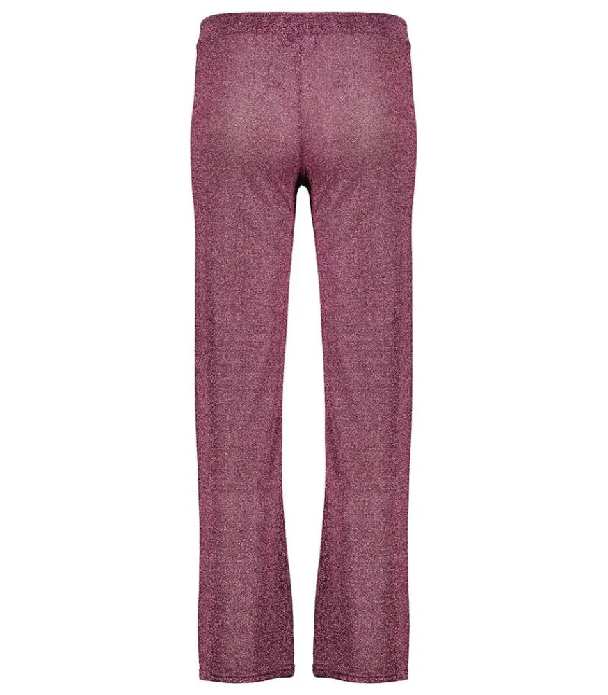 Best Pantalon Lurex Large Pink Femme Bas