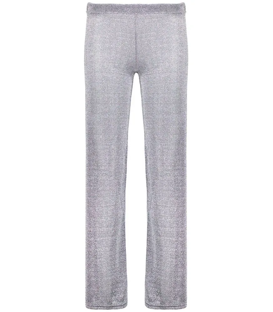 Discount Pantalon Lurex Large Silver Femme Bas