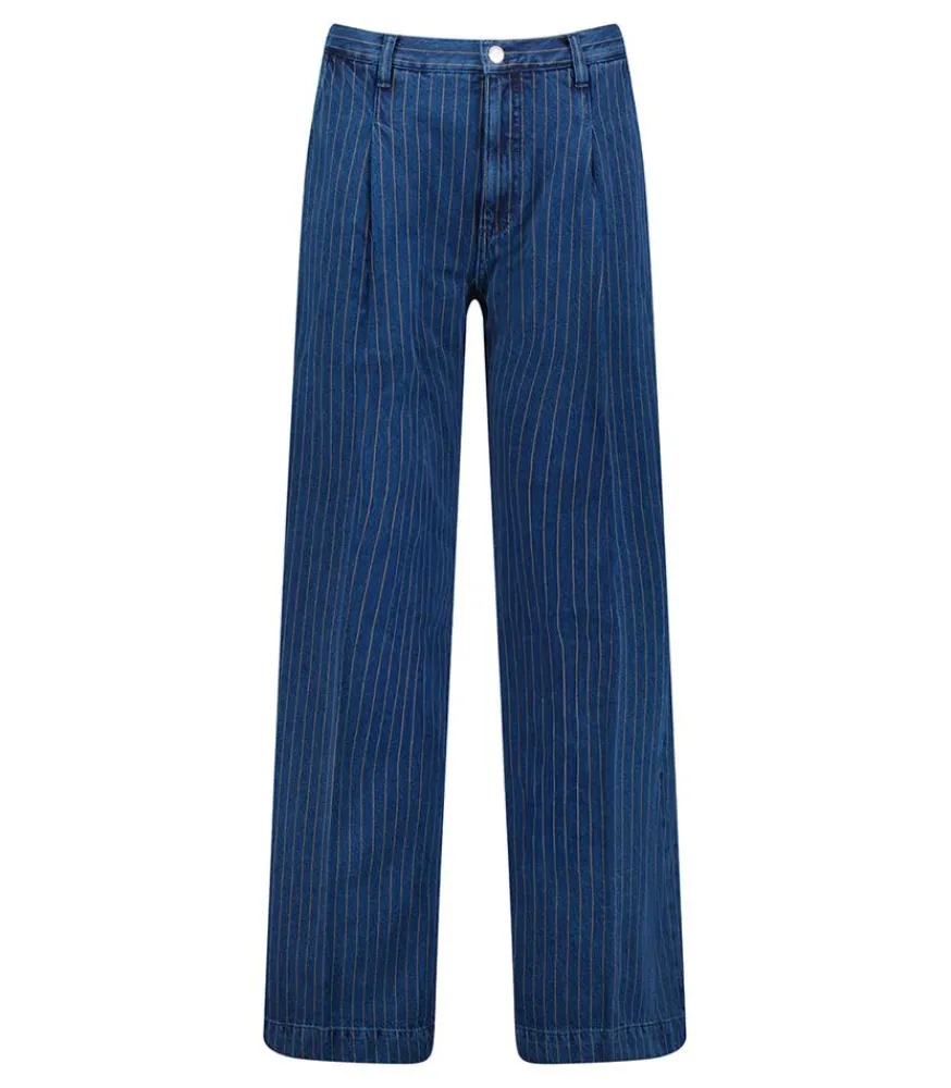 New Pantalon Ottavia Palazzo Bleu Femme Bas