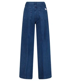 New Pantalon Ottavia Palazzo Bleu Femme Bas