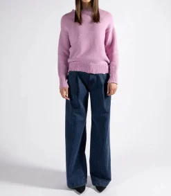 New Pantalon Ottavia Palazzo Bleu Femme Bas