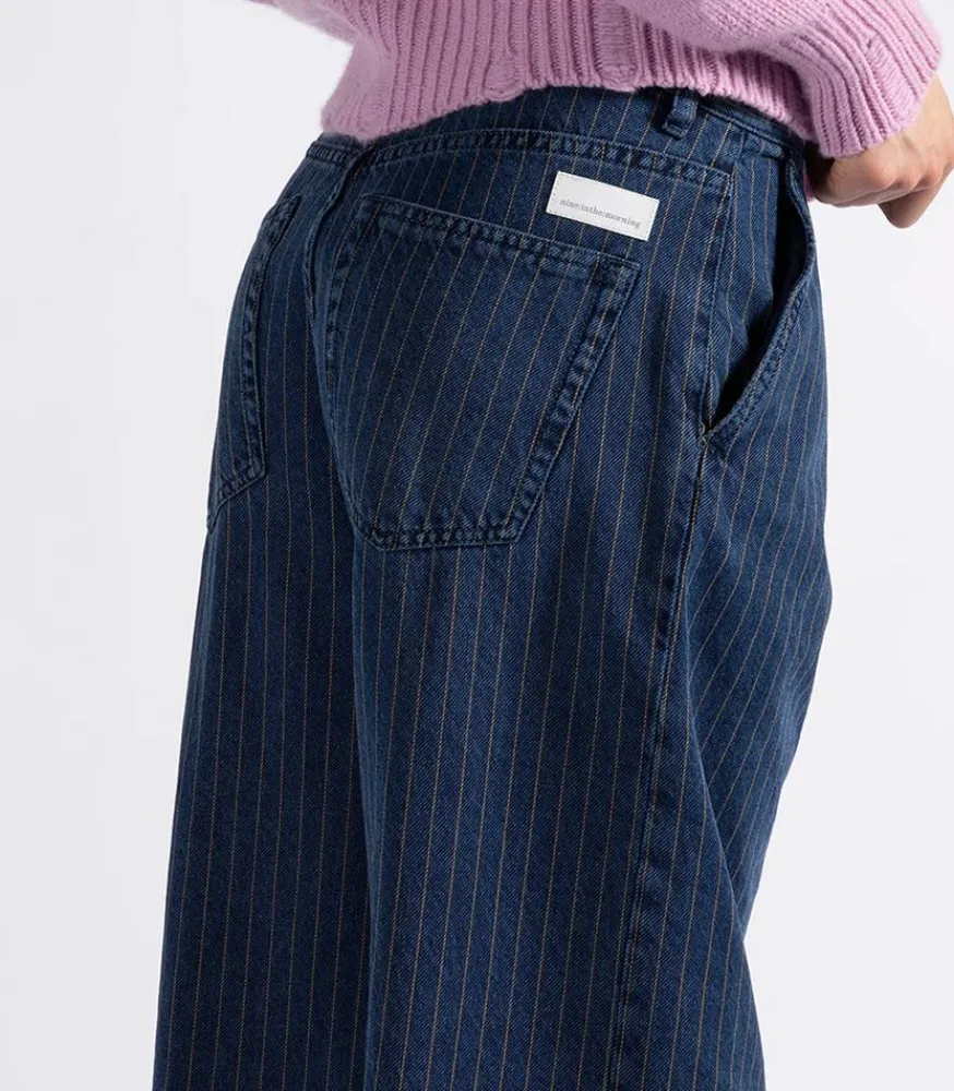 New Pantalon Ottavia Palazzo Bleu Femme Bas