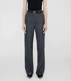New Pantalon Tailleur Drew Grey Pinstripe Femme Bas