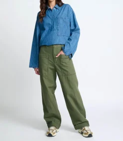 Discount Pantalon Wideleg Wendy Kaki Soul Femme Bas