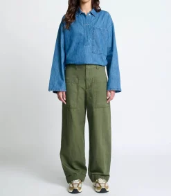 Discount Pantalon Wideleg Wendy Kaki Soul Femme Bas