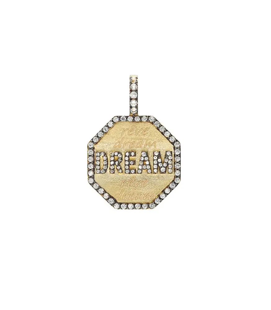 Online Pendentif Dream Or Jaune Saphirs Blancs Femme Pendentifs