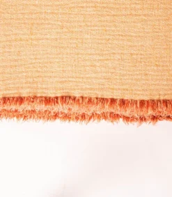 New Plaid En Laine Vierge Et Coton Laves Henne / Melon 150 X 250 Cm Plaids & Couvertures