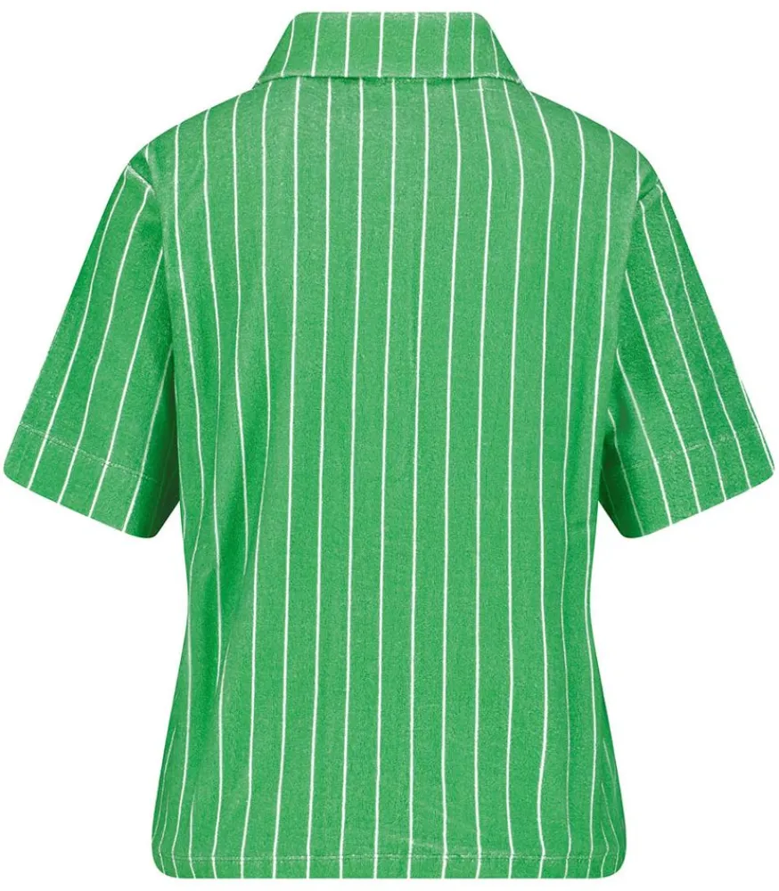 Online Polo Arcachon Green Garden Stripes Femme Hauts