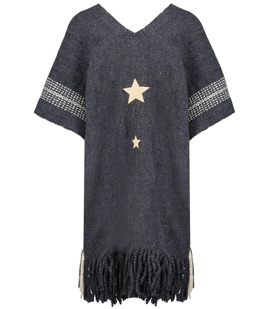 Discount Poncho Bicolore Long Femme Manteaux & Vestes