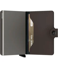 Discount Porte-Carte Miniwallet Matte Truffle Femme Petite Maroquinerie