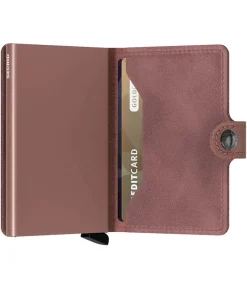 Online Porte-Carte Miniwallet Vintage Mauve Femme Petite Maroquinerie