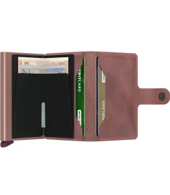 Online Porte-Carte Miniwallet Vintage Mauve Femme Petite Maroquinerie