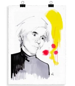 Online Portrait W1 Andy Warhol 56 X 76 Cm Affiches & Tableaux