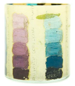 Pot A Crayons Nuances "Bleu De Ceruleum" Déco De Bureau