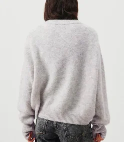 Sale Pull Col Bateau Vitow Gris Clair Chine Femme Mailles & Sweats