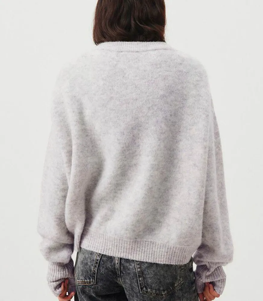 Sale Pull Col Bateau Vitow Gris Clair Chine Femme Mailles & Sweats