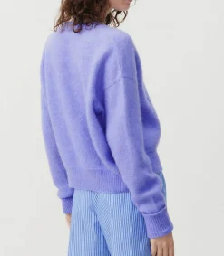 New Pull Col Bateau Vitow Iris Chine Femme Mailles & Sweats