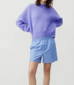 New Pull Col Bateau Vitow Iris Chine Femme Mailles & Sweats