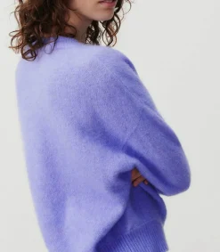 New Pull Col Bateau Vitow Iris Chine Femme Mailles & Sweats