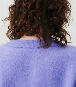 New Pull Col Bateau Vitow Iris Chine Femme Mailles & Sweats