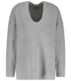 Outlet Pull Col V Manches Longues Maille Femme Mailles & Sweats