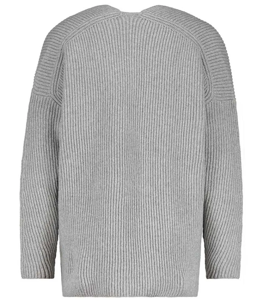 Outlet Pull Col V Manches Longues Maille Femme Mailles & Sweats