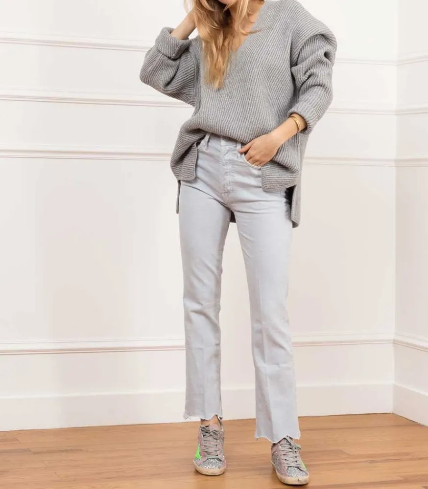 Outlet Pull Col V Manches Longues Maille Femme Mailles & Sweats