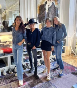 Sale Pull Cotele Lupetto Vanise Bleu Femme Mailles & Sweats