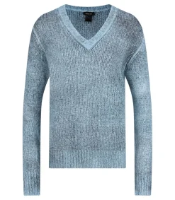 Clearance Pull En Maille Col V Water Femme Mailles & Sweats