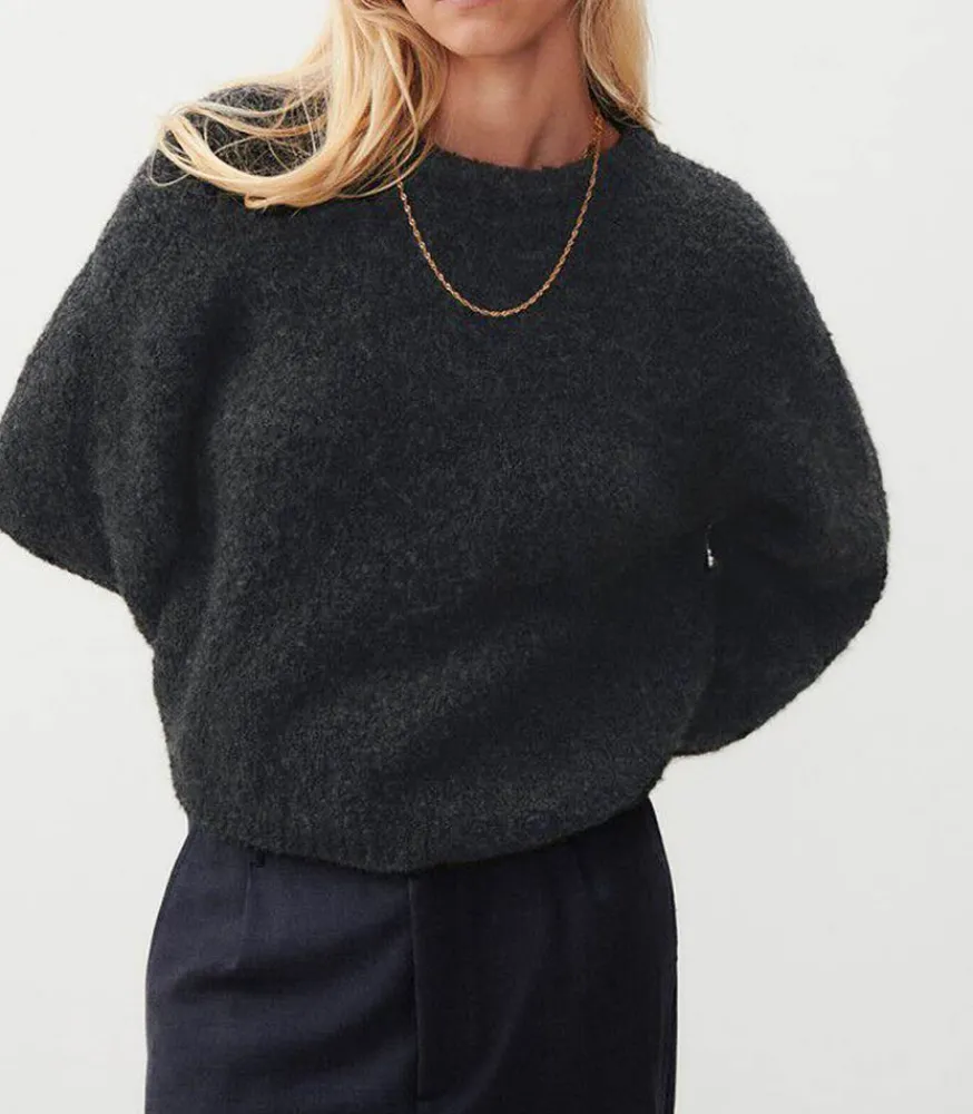 Discount Pull Zolly Anthracite Chine Femme Mailles & Sweats