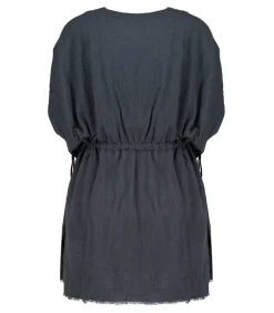 New Robe Courte Alexandrie Bleu Nuit Femme Robes
