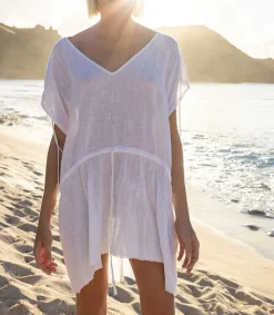 New Robe Courte Alexandrie Blanche Femme Robes