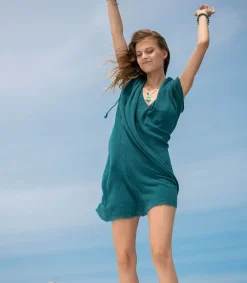 Discount Robe Courte Alexandrie Emeraude X Jane De Boy Femme Robes