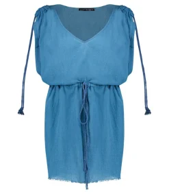 Best Robe Courte Alexandrie Petrole Femme Robes