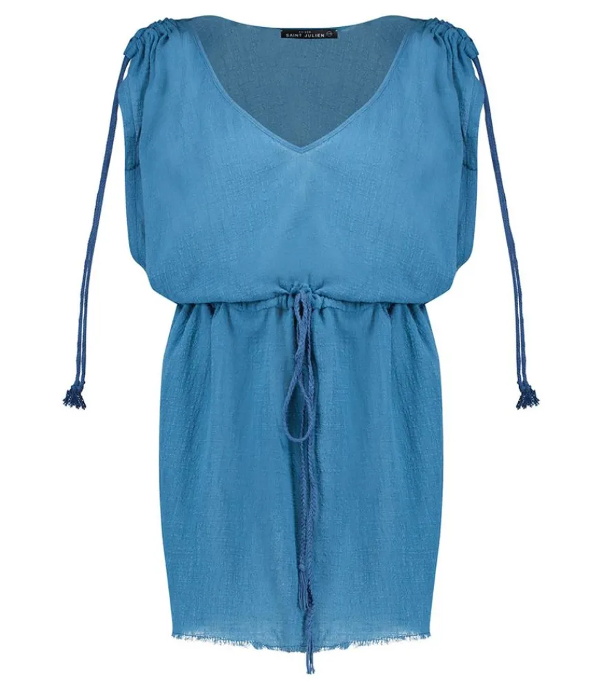 Best Robe Courte Alexandrie Petrole Femme Robes