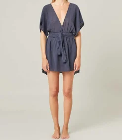 Discount Robe Courte Empire Bleu Marine Femme Robes