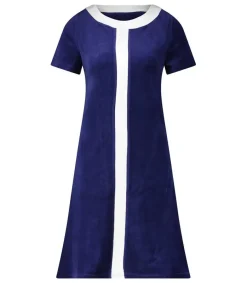 Discount Robe Diana Bleu Nuit & Blanche Femme Robes